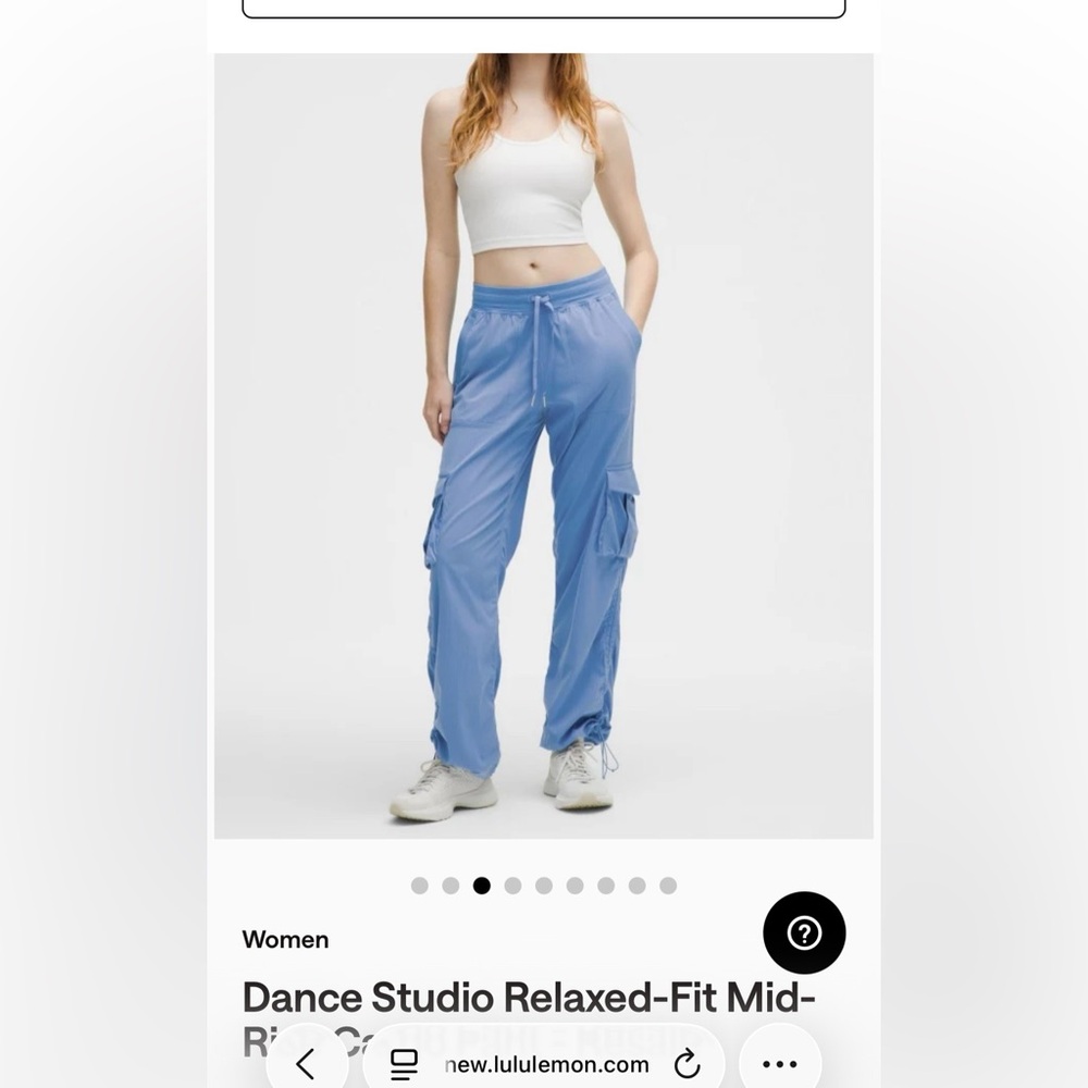 lululemon athletica Light Blue Relaxed-Fit Cargo Track Pants
